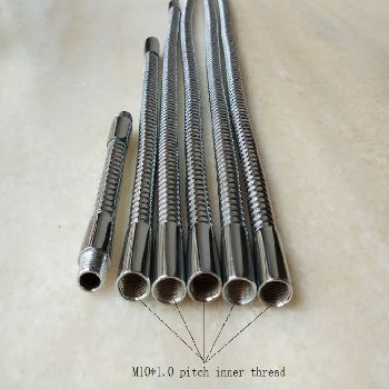 M10 fleksibilna kovinska cev 300mm krom gooseneck nosilec